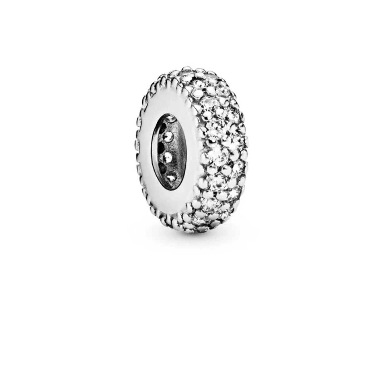 Charm دائري فضي